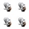 Service Caster 3.5 Inch High Temp Glass Filled Nylon Swivel Bolt Hole Caster Set with Brake SCC SCC-BH20S3514-GFNSHT-TLB-4 - alternate 1